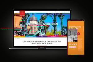Das frische Corporate Design für Göttingen Tourismus und Marketing lädt dazu ein, Göttingen zu entdecken.