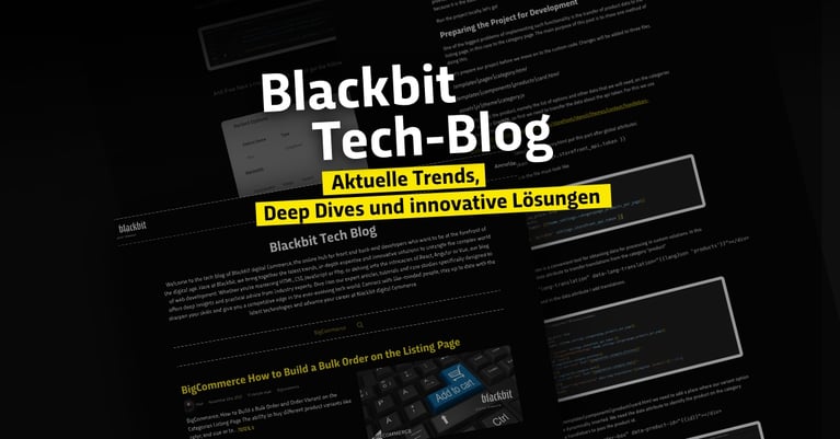 New at the Blackbit Academy: Our tech blog