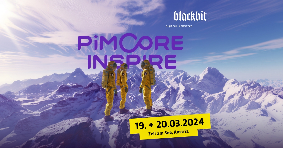 Pimcore Inspire 24: Get your tickets now for the digital conference on the open source platform Pimcore and meet the Blackbit team.