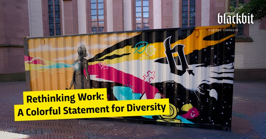 The Blackbit container at the Graffiti Walk in Göttingen