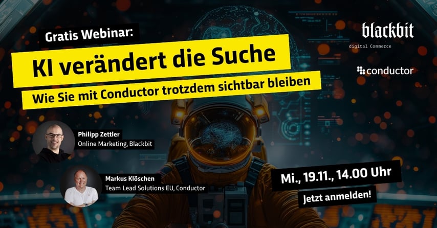 Einladung zum Webinar "Von Google zu ChatGPT – so bleiben Sie in der KI-Suche sichtbar!"