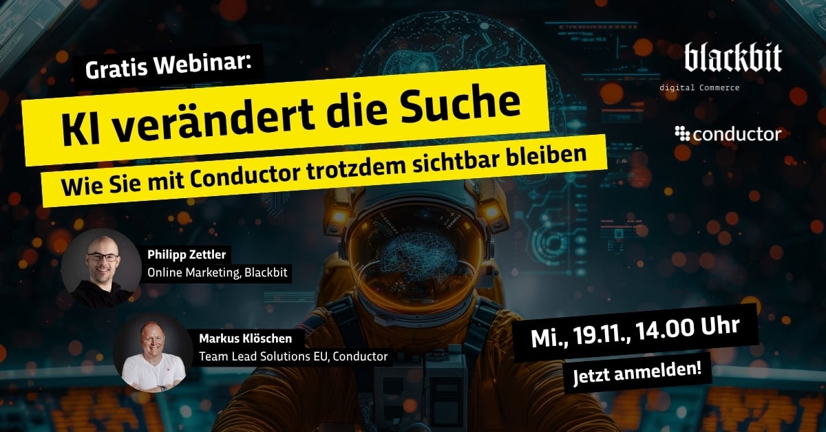 Einladung zum Webinar "Von Google zu ChatGPT – so bleiben Sie in der KI-Suche sichtbar"