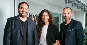 Das neue Führungsteam von Blackbit Digital Commerce: Dennis Korbginski (CTO), Nadine Bisikati (COO) und David Gottschalk (CSO)