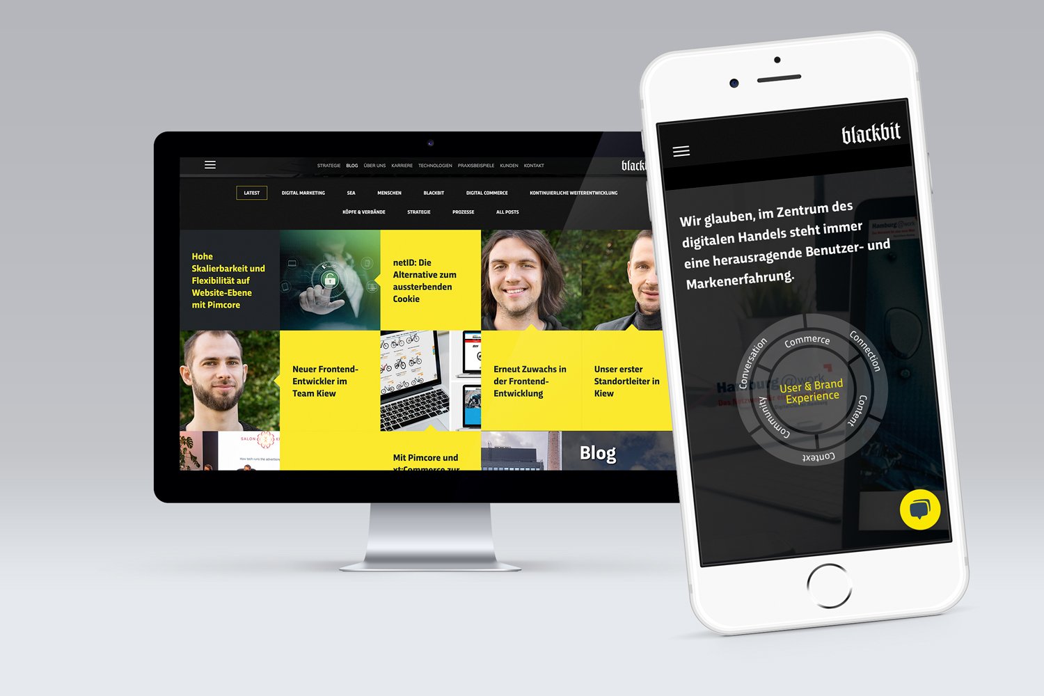 The Blackbit relaunch: Appealing responsive design