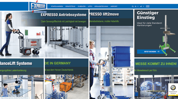 Bild der neuen Expresso Lifte Themenwelt 
