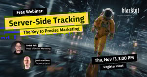 Invitation to a free webinar on server-side tracking on November 13