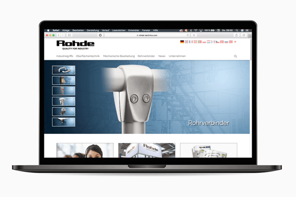 Release: PIM-System und Tabellenkonfigurator für die Website der Rohde AG