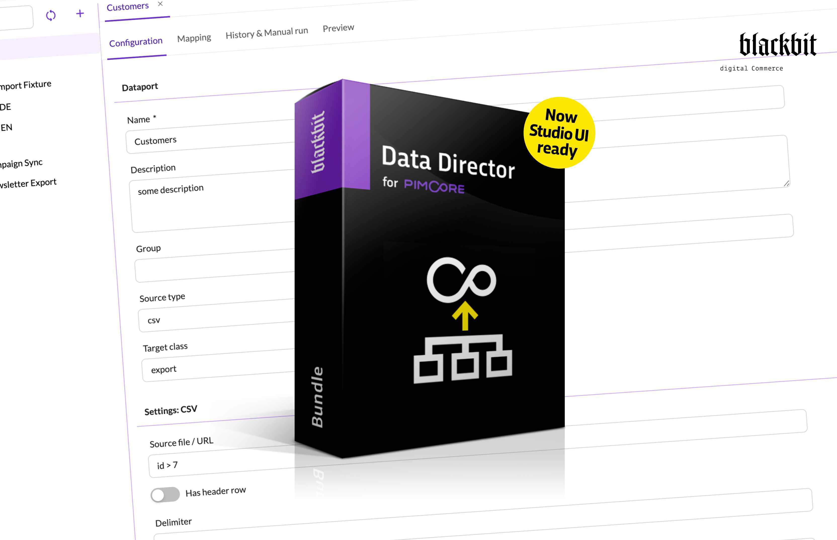 Blackbit Data Director: jetzt mit Pimcore Studio UI